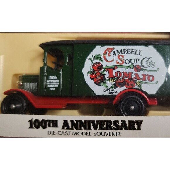 VINTAGE 1997 Campbell's Soup Co. 100th ANNIVERSARY Die-Cast Campbell Truck w/Box - Picture 2 of 6